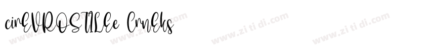 cirEVROSTILEe CrnEks字体转换